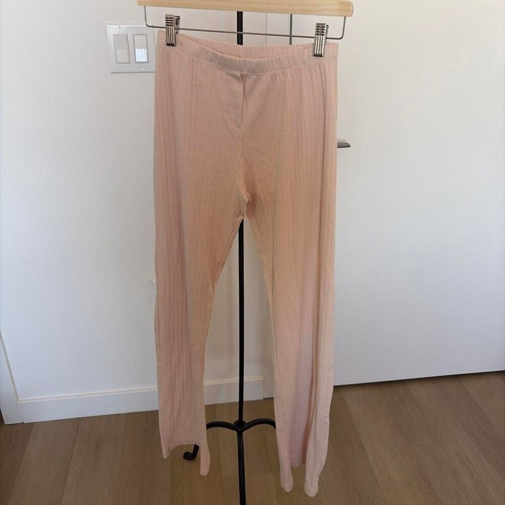 NWT John Galt Brandy Melville Pink Pointelle Knit Pants - One Size